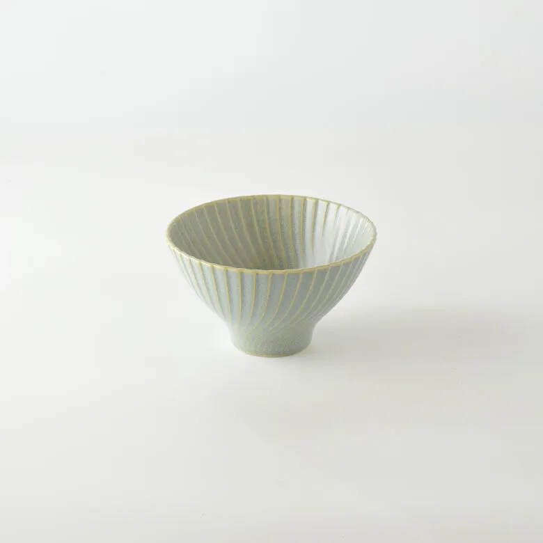 Spiral Line Porcelain Rice Bowl