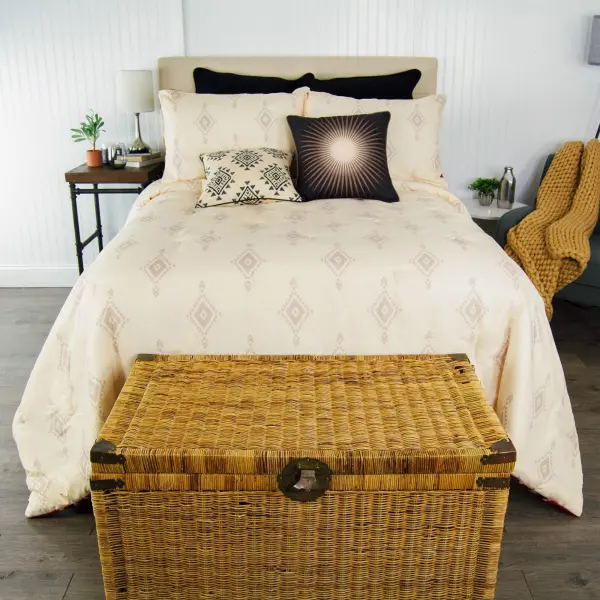 Reversible Striped Comforter Set