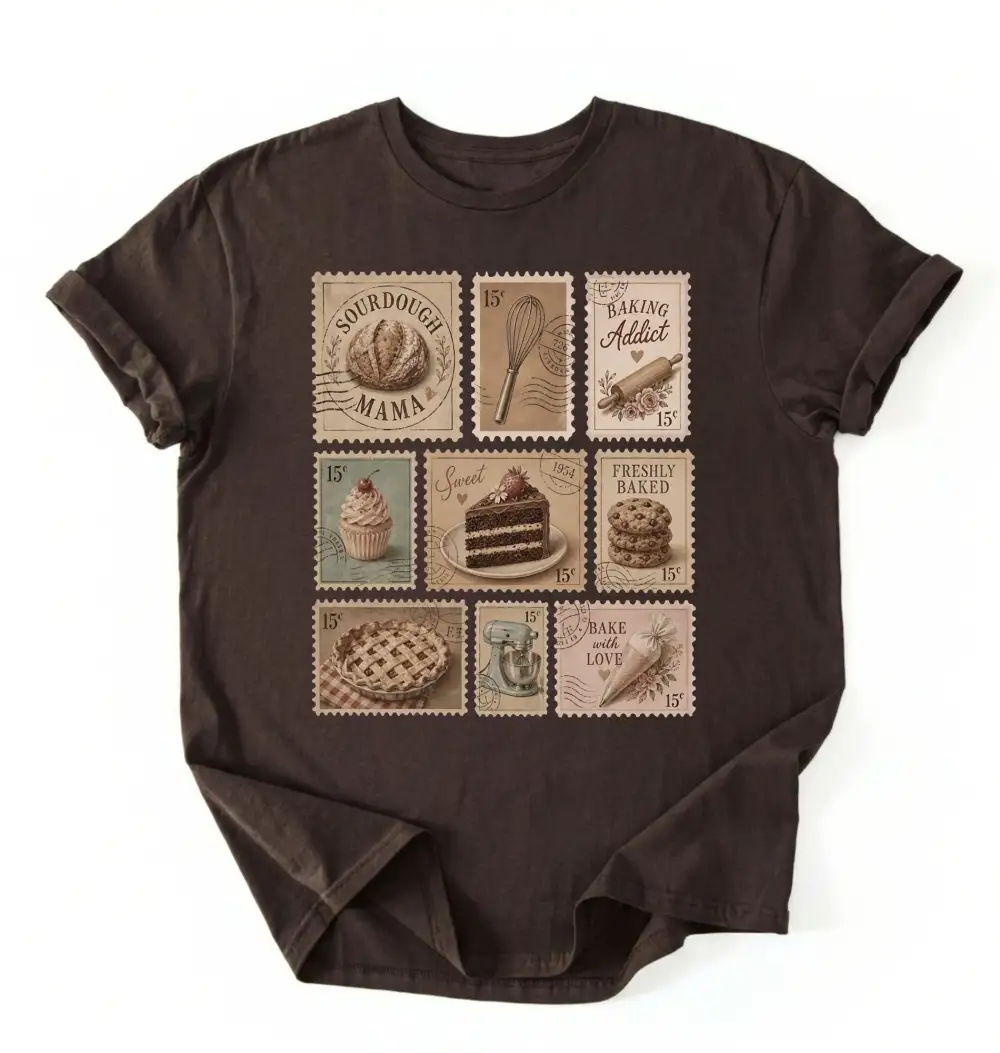 Baking Stamp Graphic Cotton Tee