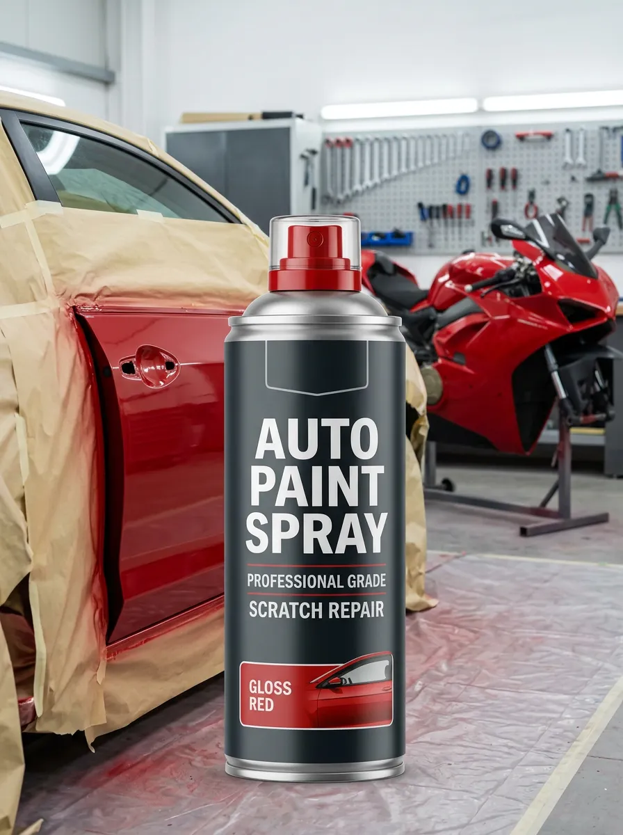 Gloss Red Automotive Scratch Repair Spray Paint