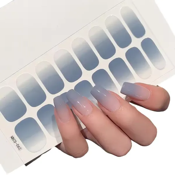 4Pcs/set Baking Free Solid Nail Plate