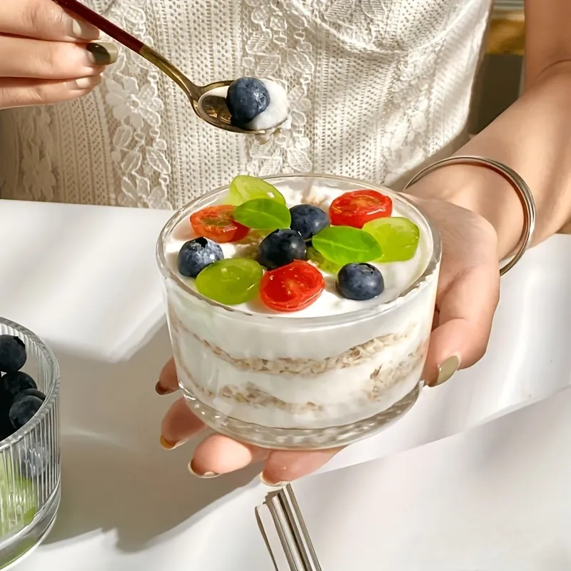 Clear Glass Yogurt Bowl