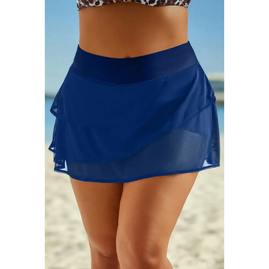 Women's Ruffled Skirt Swim Bottom