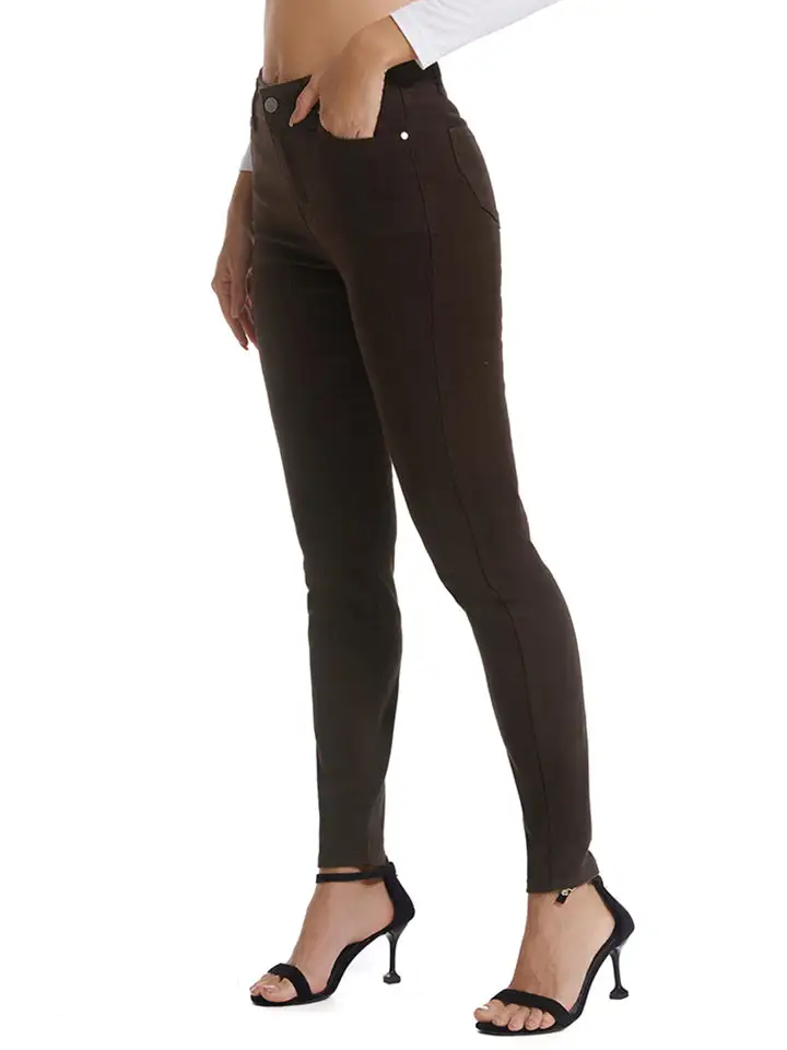 Button Fly Long Denim Jeans
