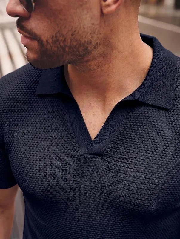 Dark Blue Clean Fit Shirt