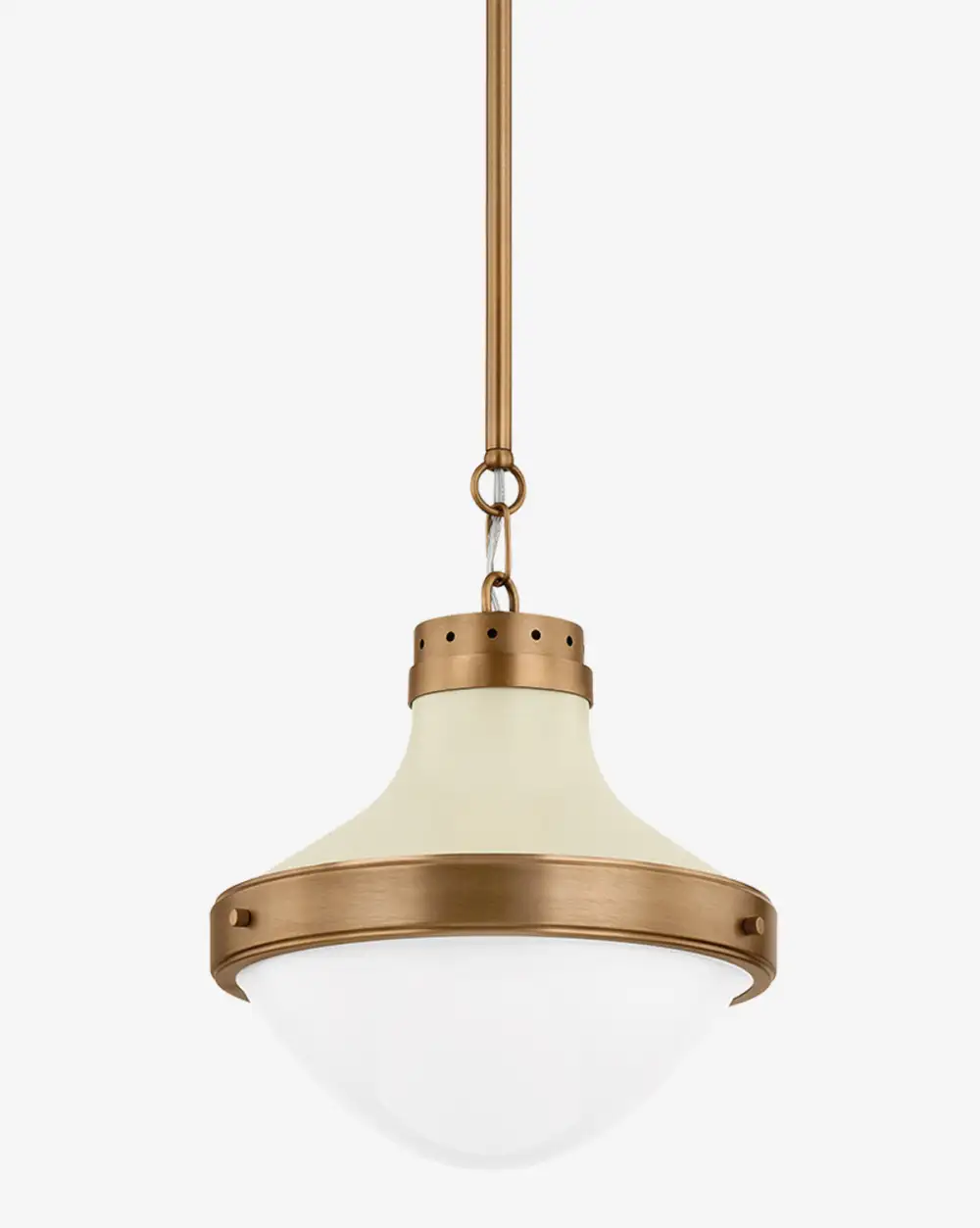 Glass Brass Pendant Light