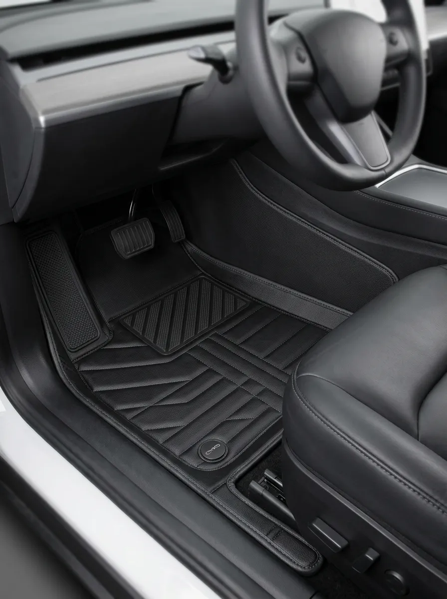 Modern Leather-Texture Car Floor Mats