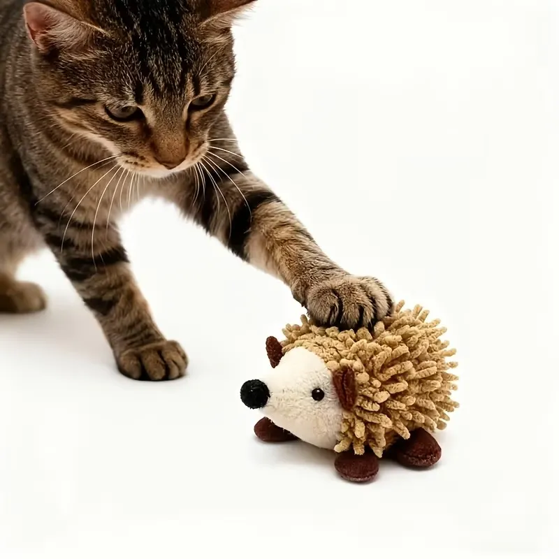 Plush Hedgehog Cat Toy