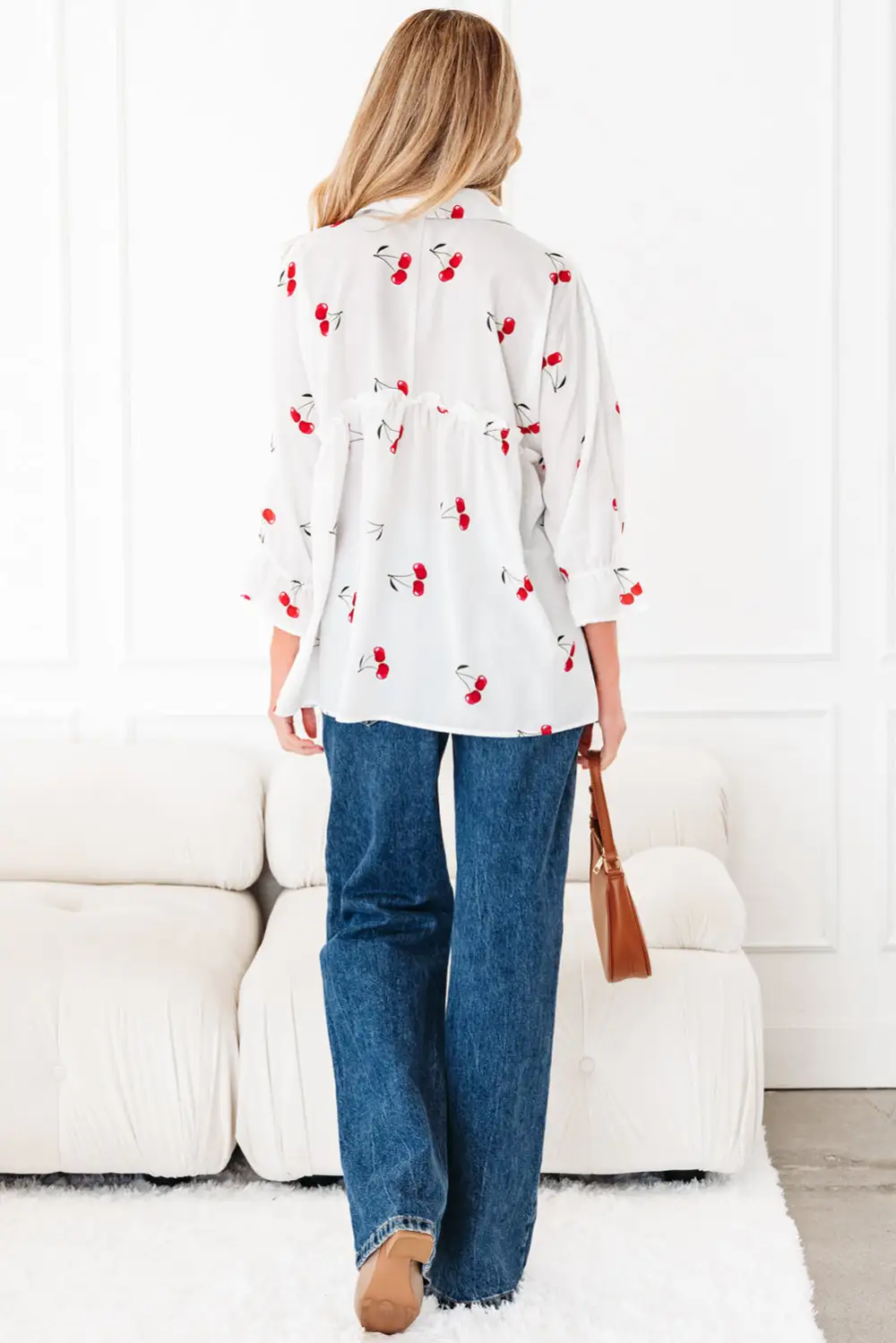 Frilled Collared Blouse