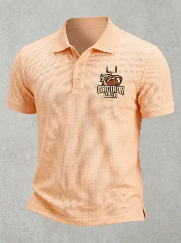 Football Inspired Casual Polo Shirt