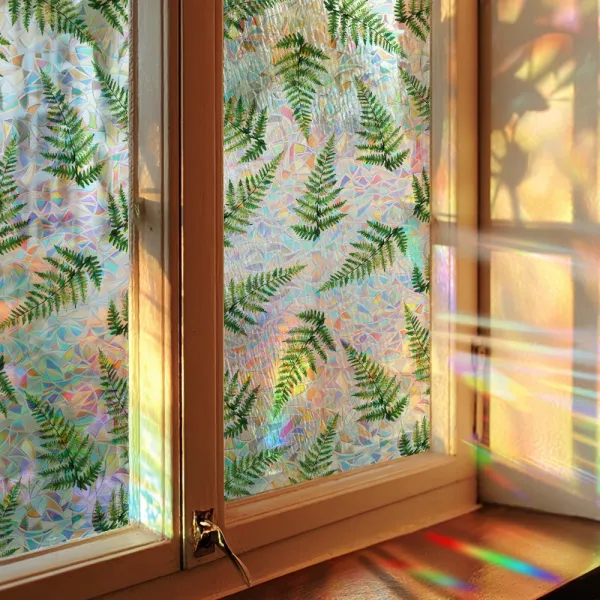 Iridescent Fern Window Decal