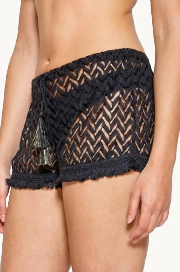 Crochet Fringe Cover Shorts