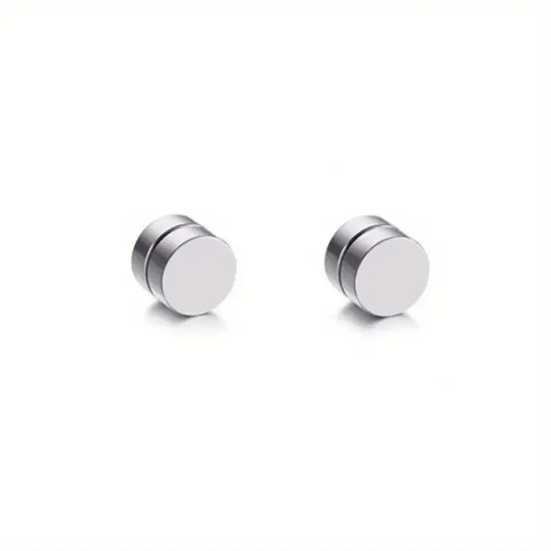 Magnetic Stainless Steel Men's Earrings