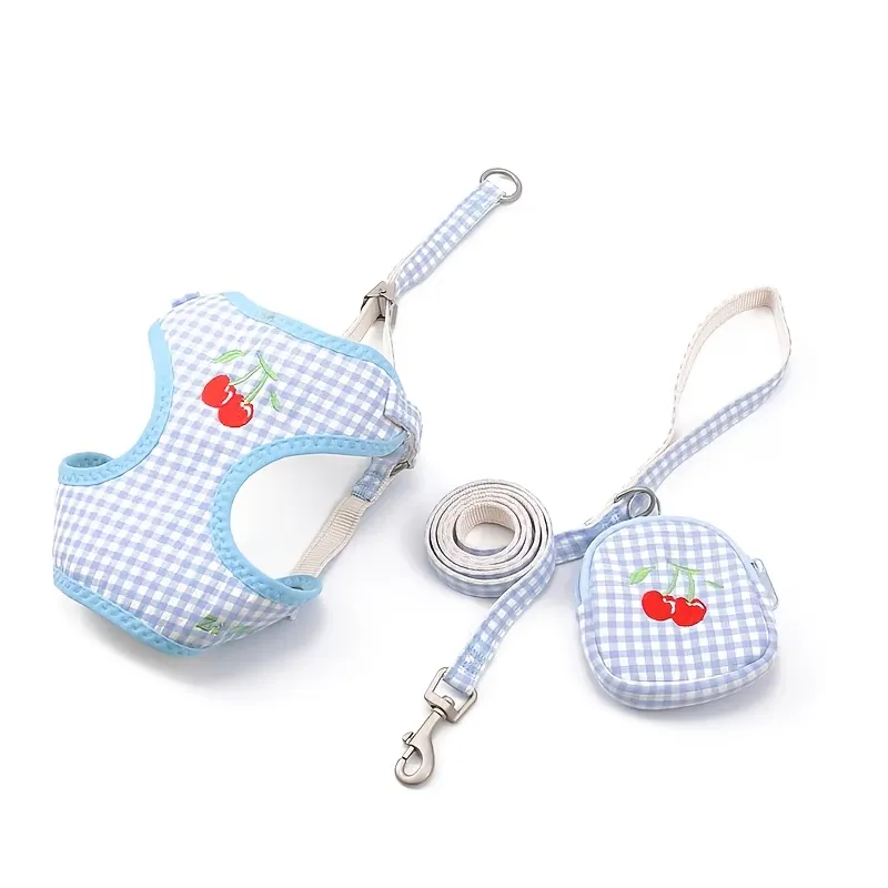 Gingham Pet Harness