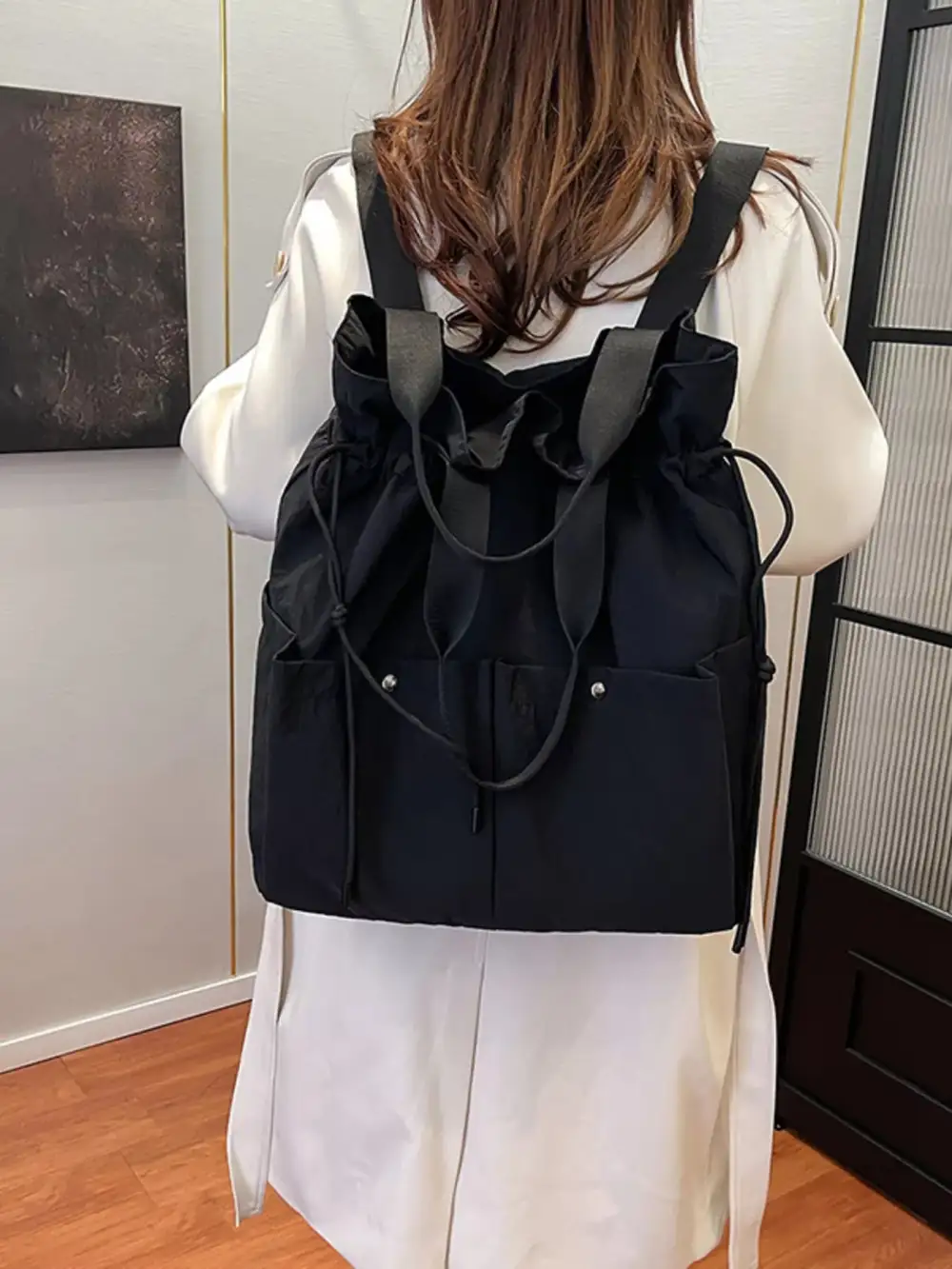 Drawstring Casual Backpack