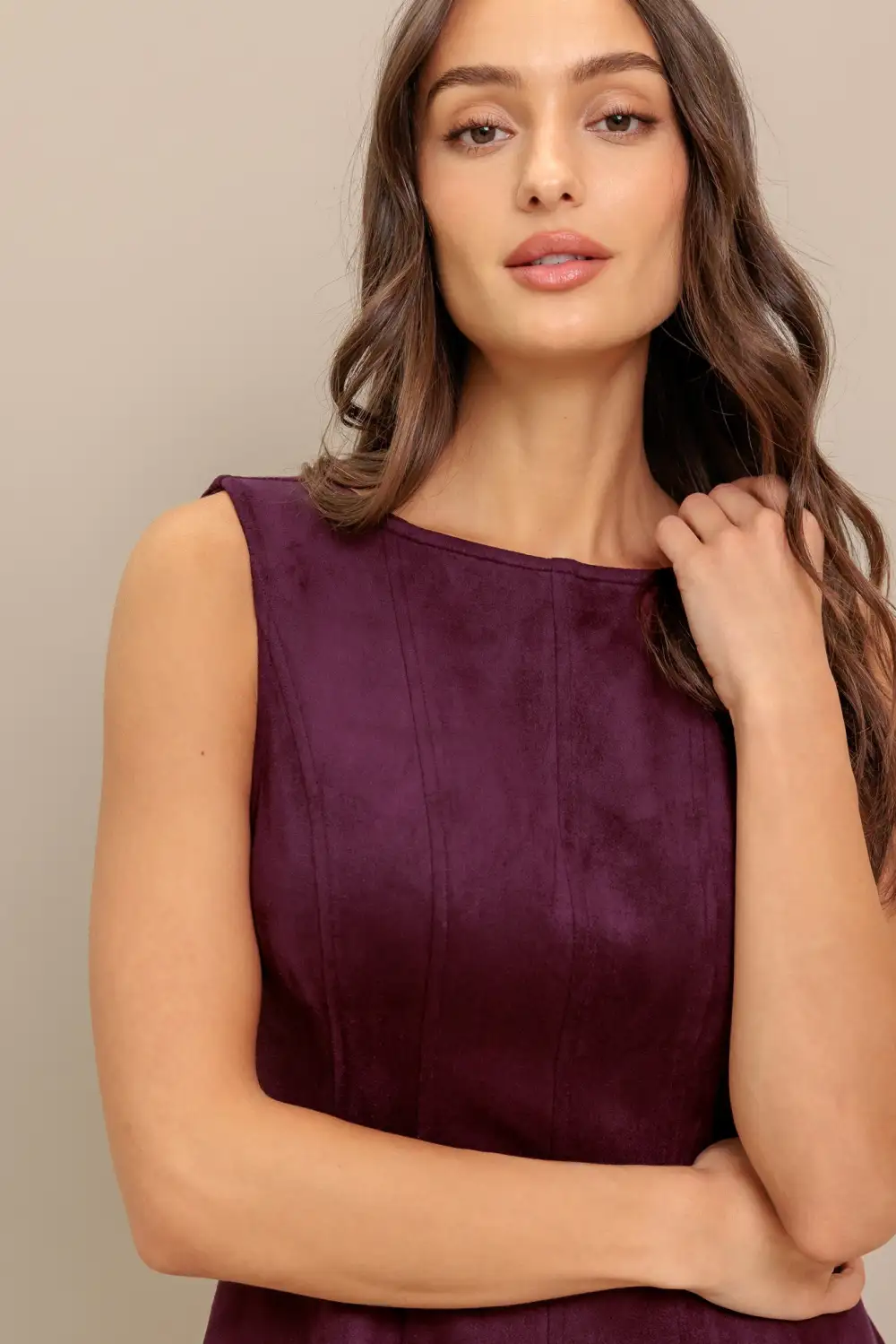 Streamlined Sleeveless Mini Dress