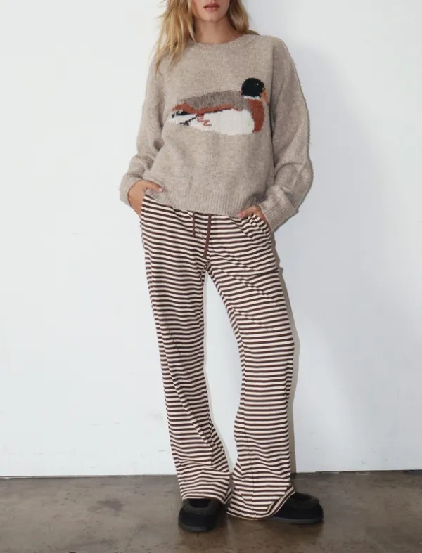 Gray Stretch Blend Relaxed Top