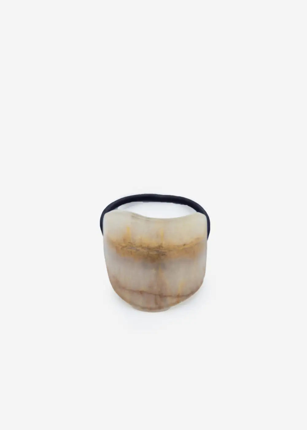 Beige Marbled Hair Tie