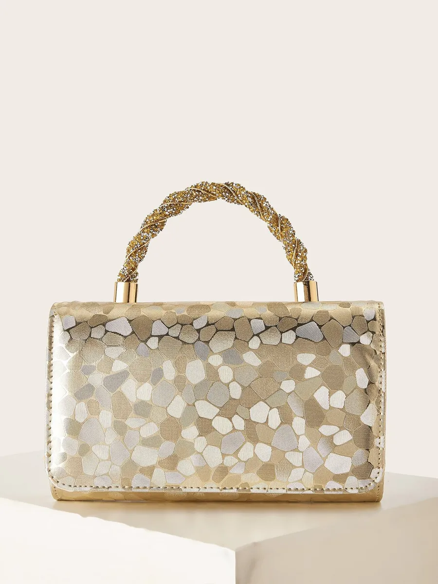 Gemma Sequined Chain Handbag