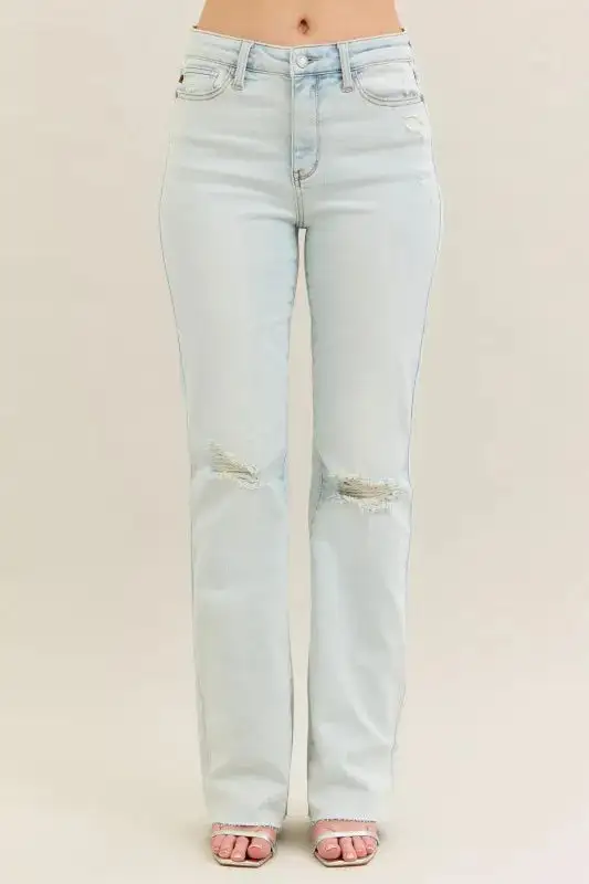 Easy Flare Leg Denim Jeans