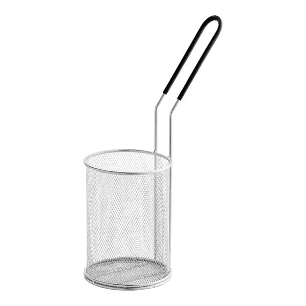 Stainless Steel Strainer Blanching Basket with Coated Handle