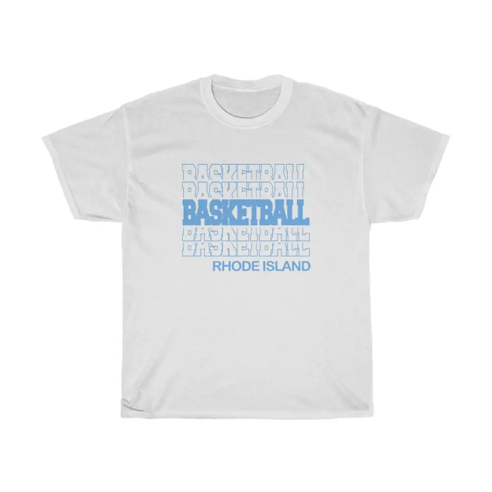 Basketball Rhode Island in Modern Stacked Lettering
