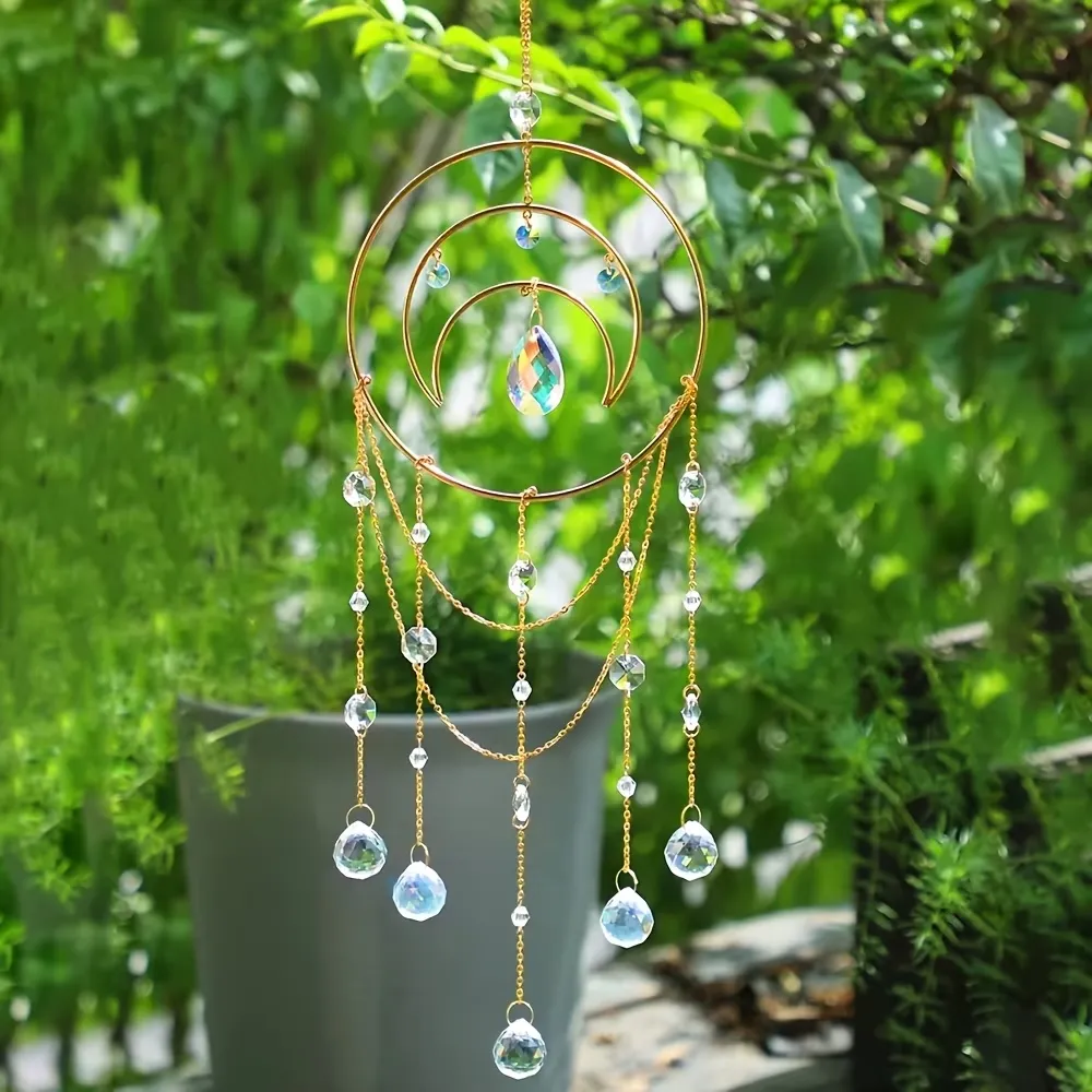 Circle Crystal Rainbow Wind Chime
