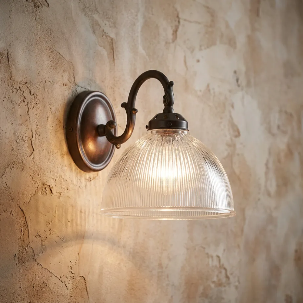 Contemporary Glass Adjustable Decorative Wall Light