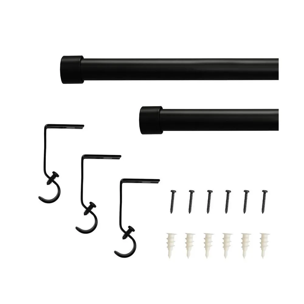Adjustable End Cap Finial Metal Curtain Rod