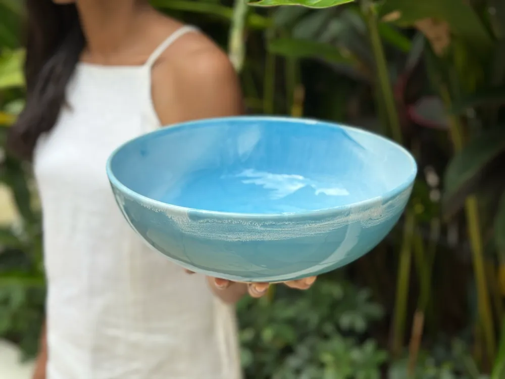 Wide Deep Gathering Serving Bowl