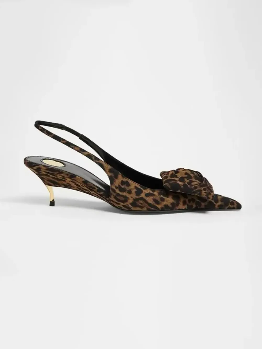 Amira Leopard-print Kitten-heel Sandals