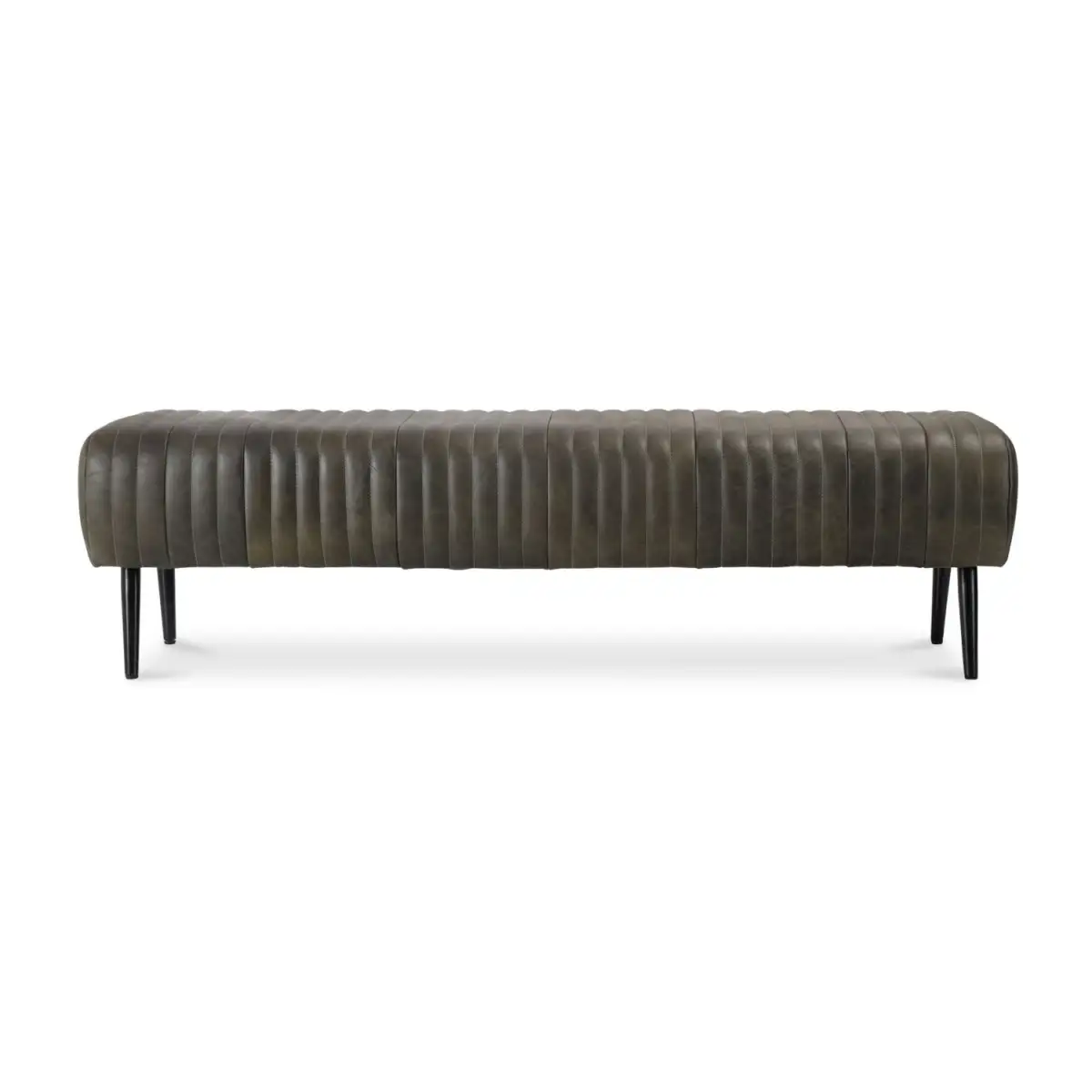 Quilted Leather Accent Bench