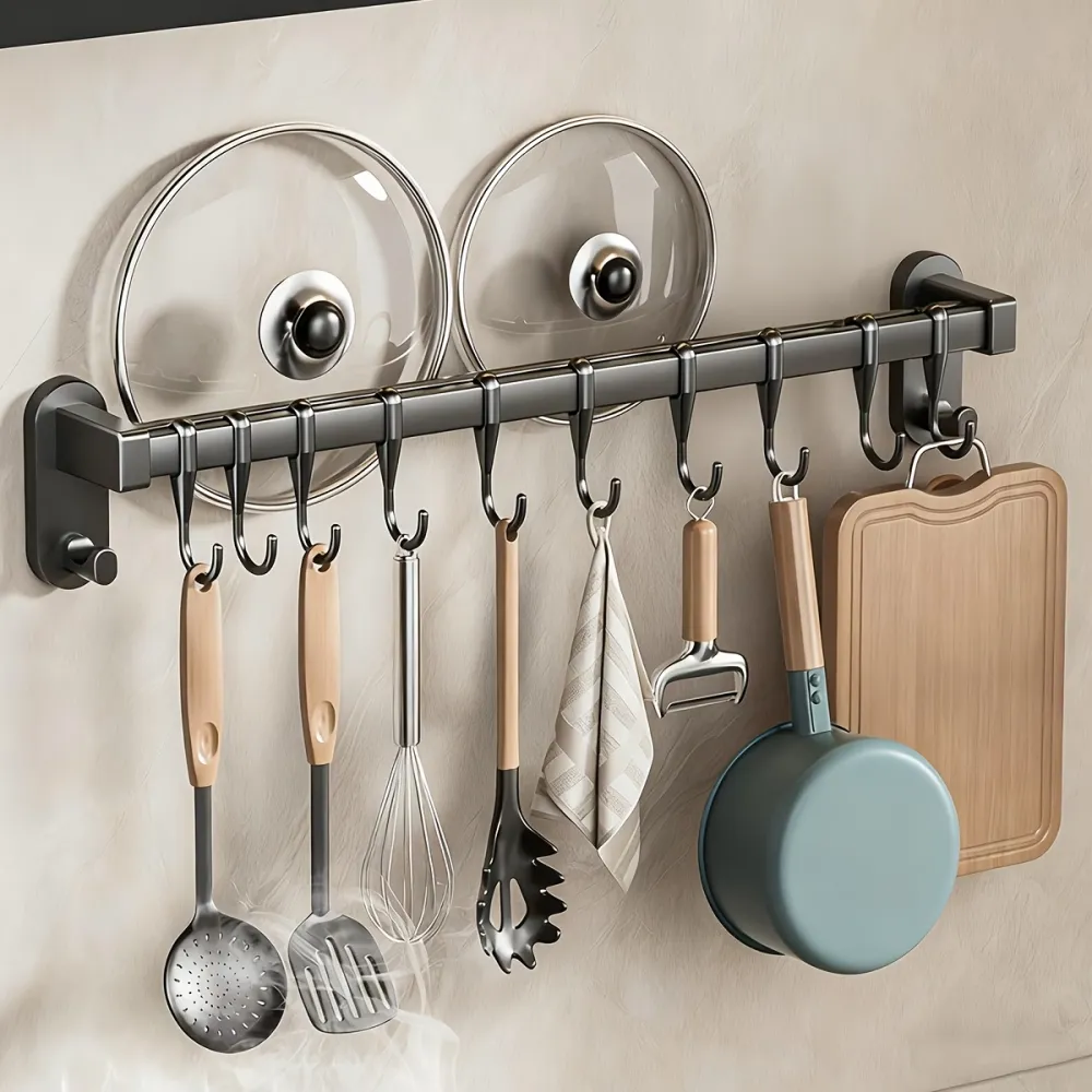 Wall-Mounted Utensil Rack