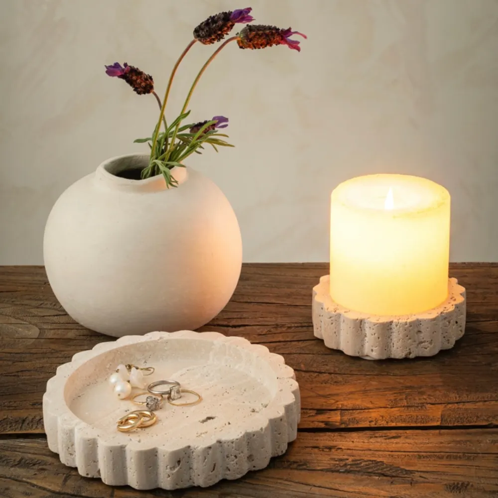 Scalloped Decorative Tabletop Accent