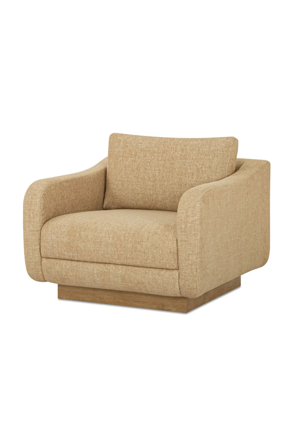 Wooden Base Lounge Chair