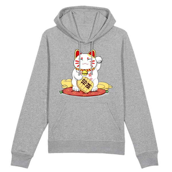 Lucky Cat Graphic Pullover Hoodie