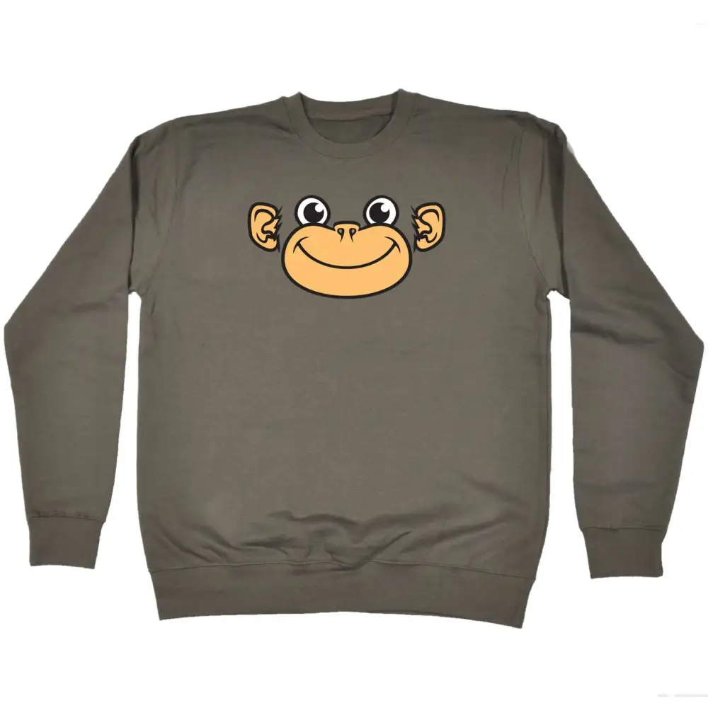 Monkey Face Graphic Sweatshirt