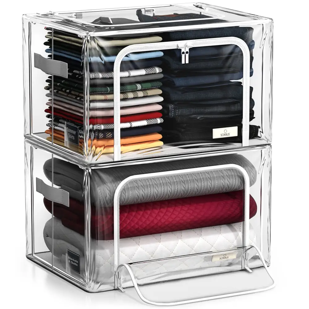 Storage Bins With Metal Frame