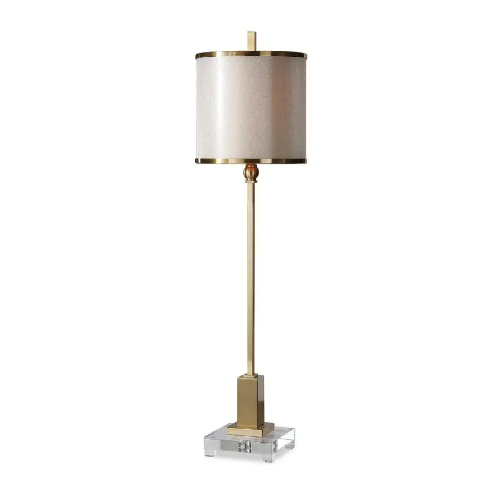 Contemporary Brass Buffet Lamp