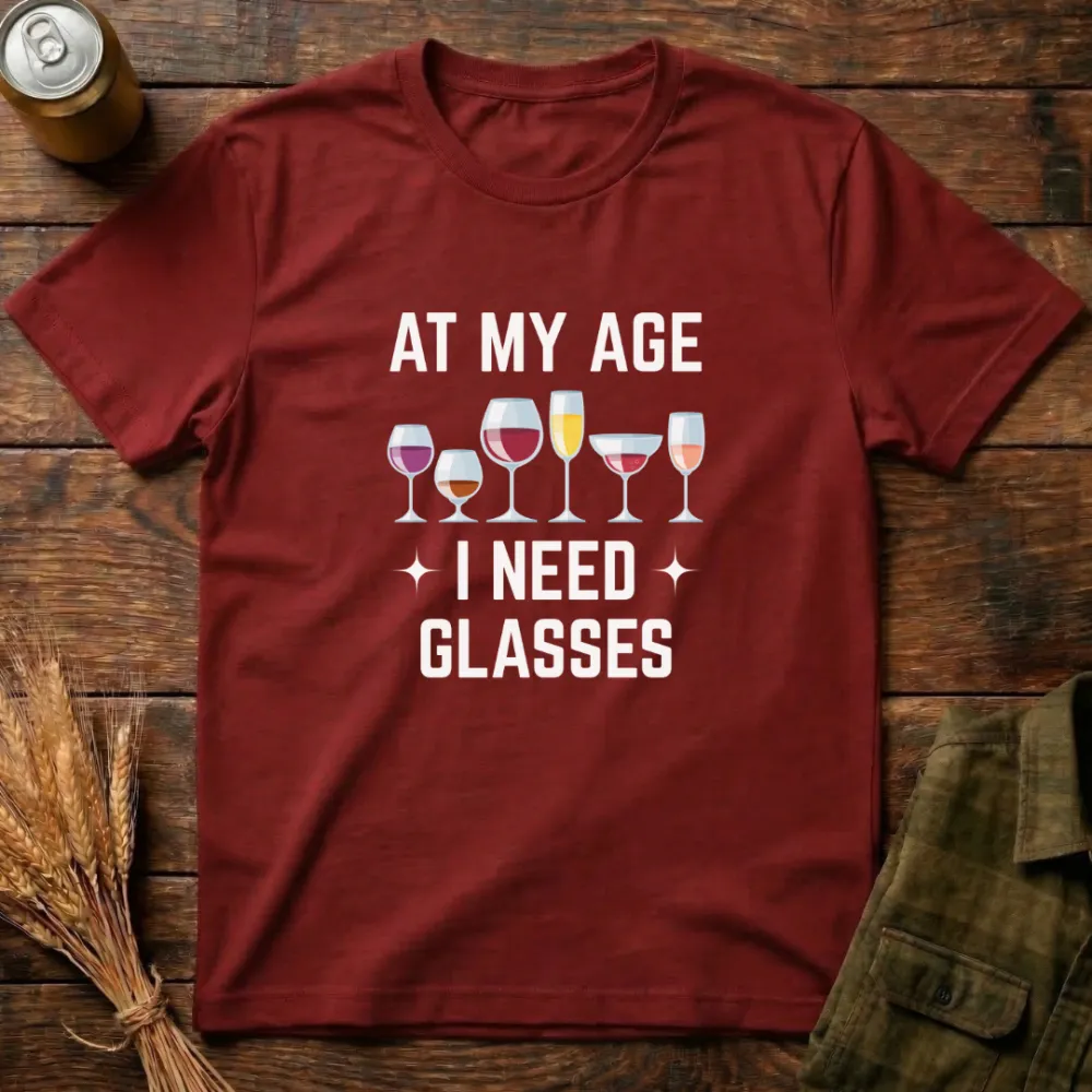 I Need Glasses Graphic Cotton T-Shirt
