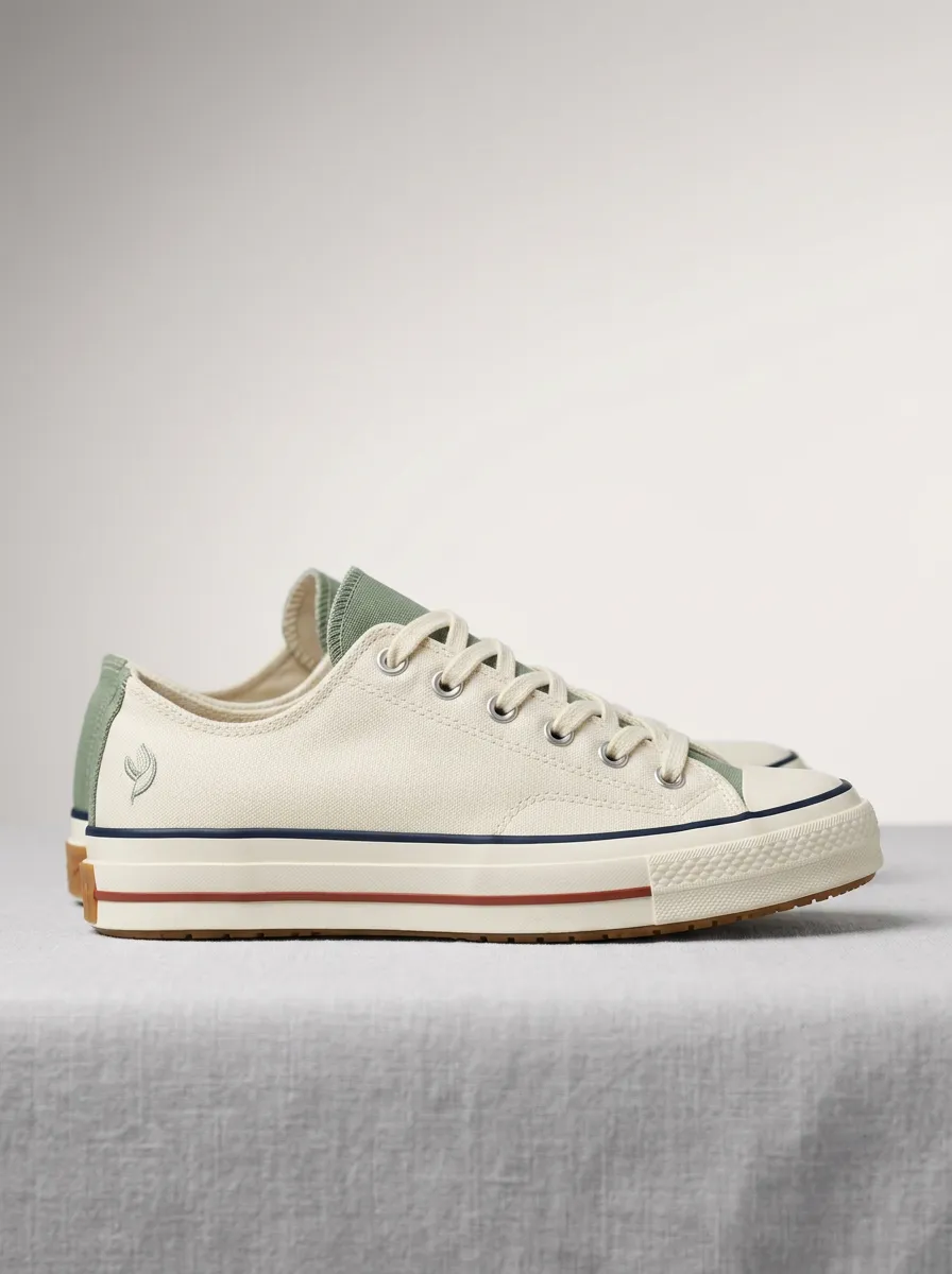 Modern Embroidered Women's Low-Top Canvas Shoes