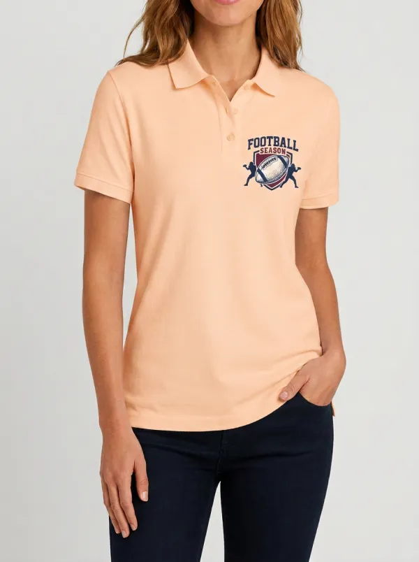 Football Inspired Casual Polo Shirt
