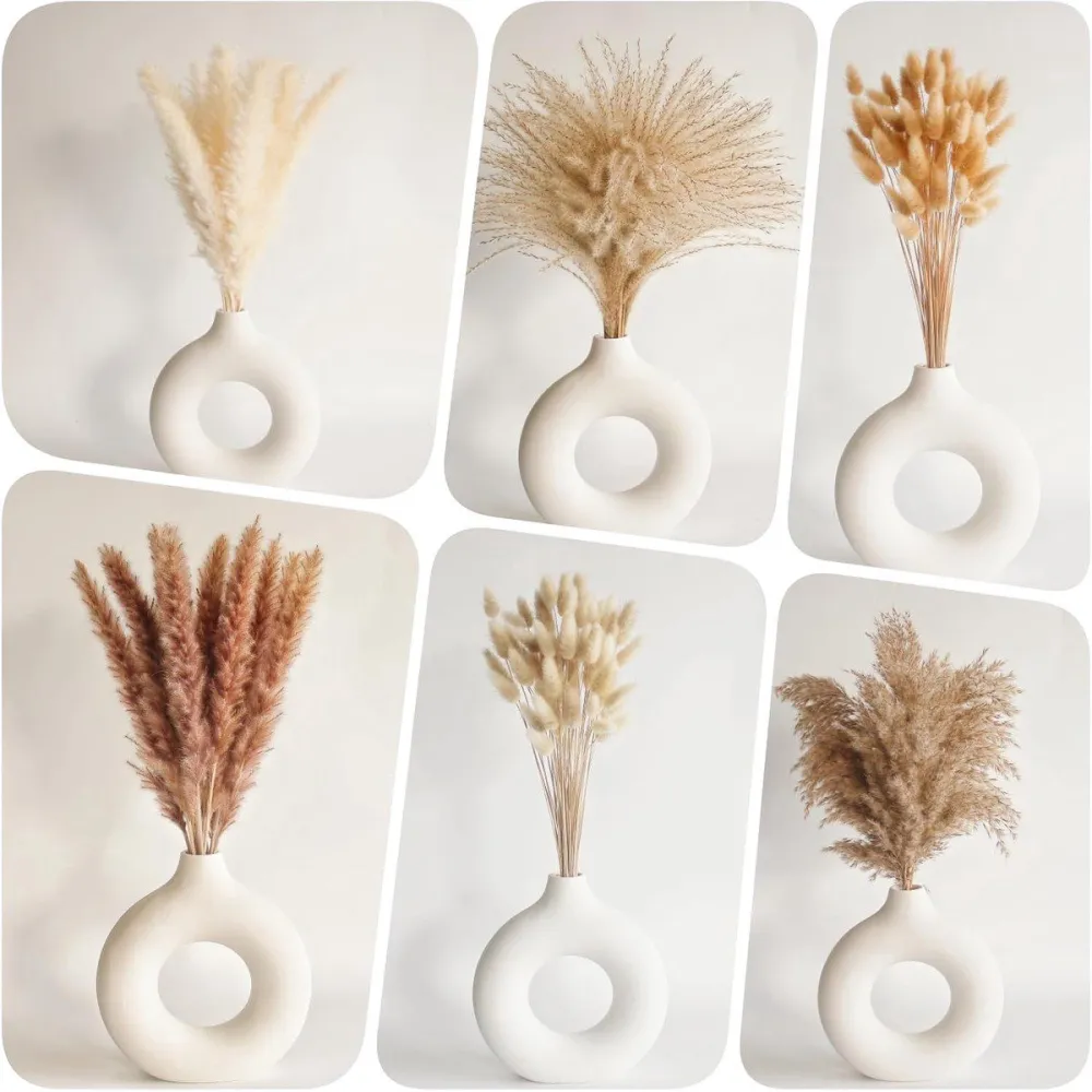 60 Pcs Boho Style Dried Flower Bouquet