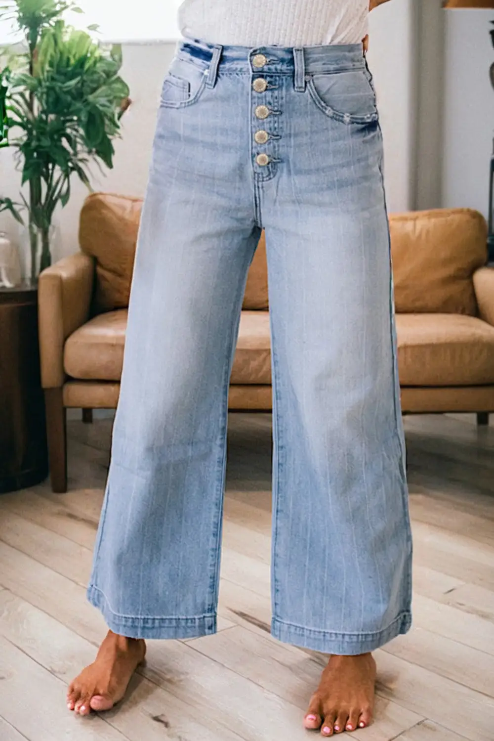 Structured Soft Denim Jeans