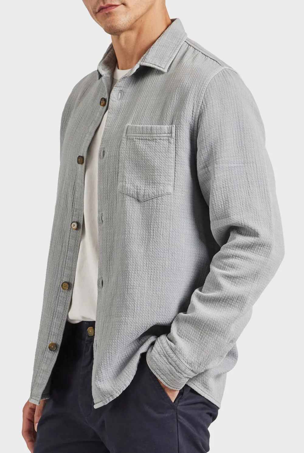 Utility Style Cotton Casual Overshirt