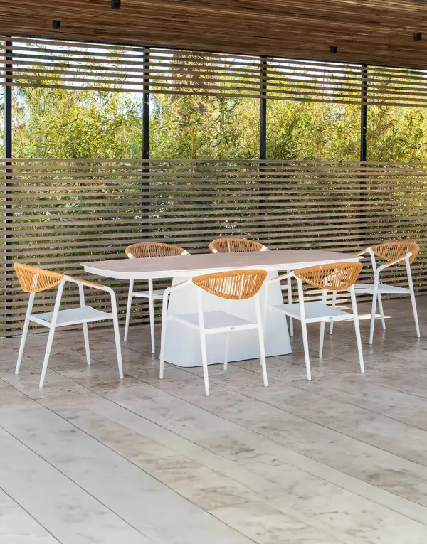 Rectangular Aluminum Patio Table