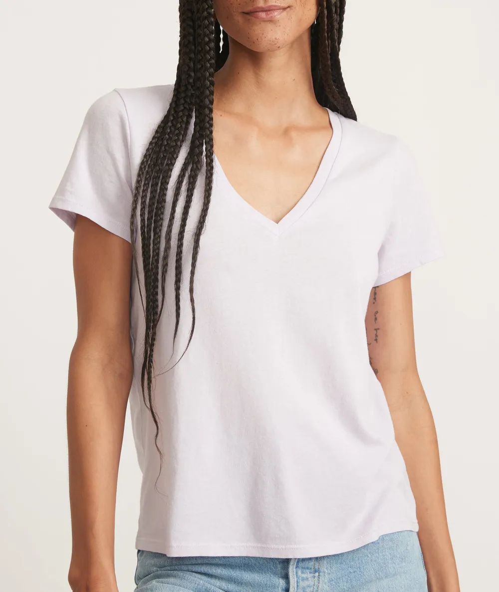 Short Sleeve V-Neck Casual Tee