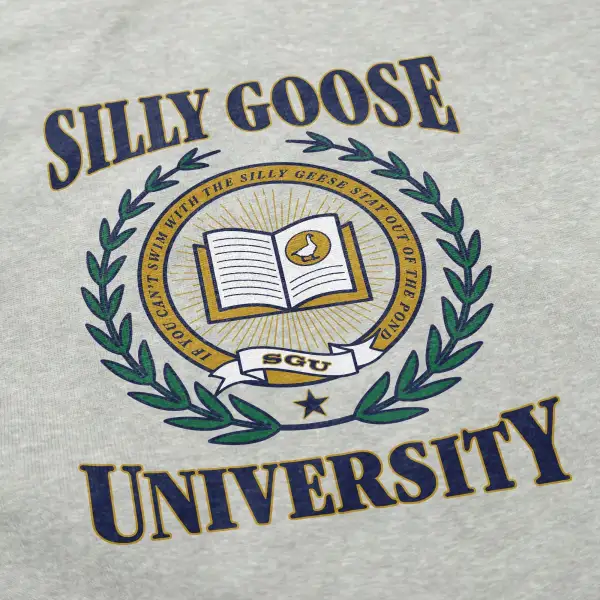 Funny Goose University Print Casual Sweatshirt