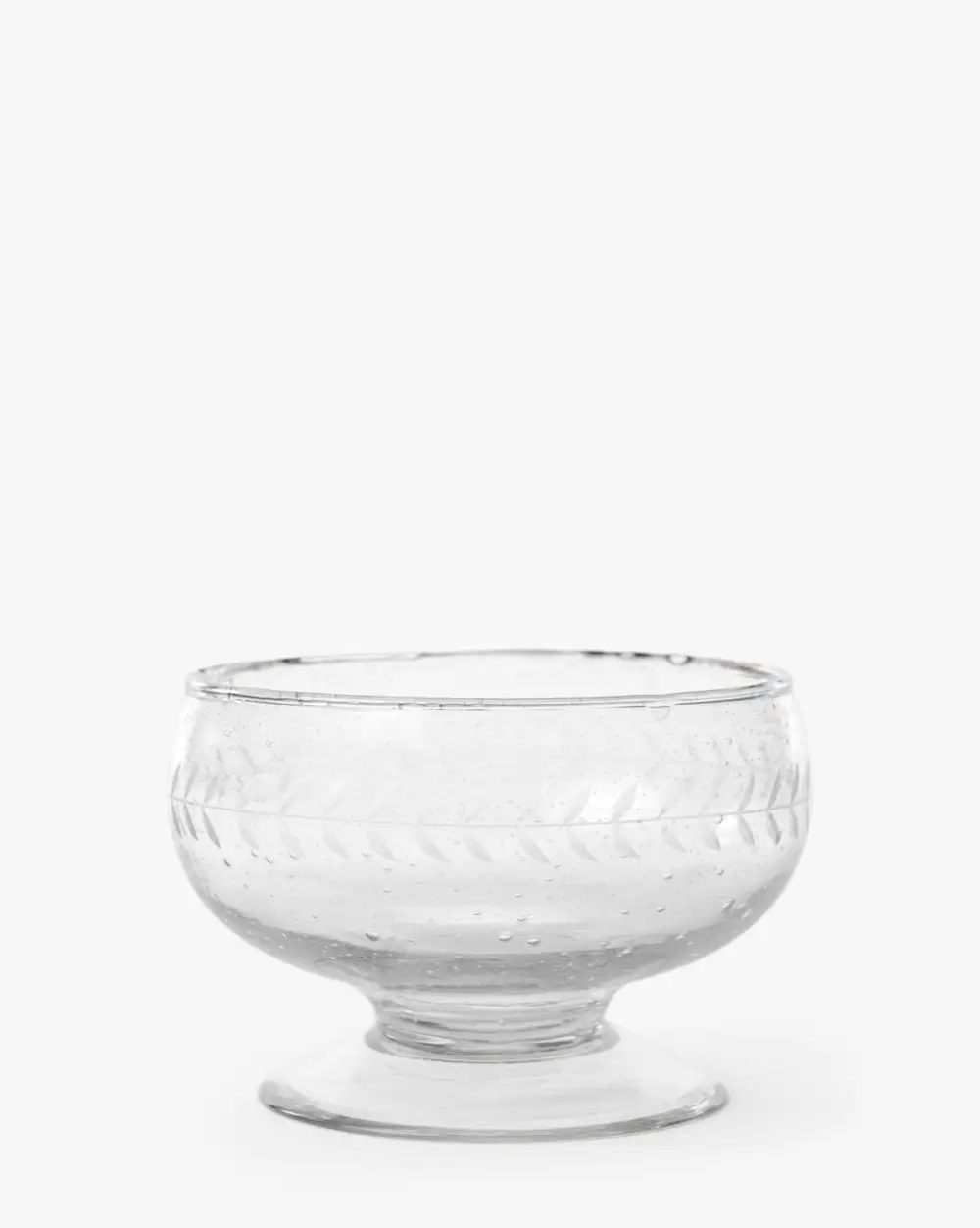 Etched Glass Bowl