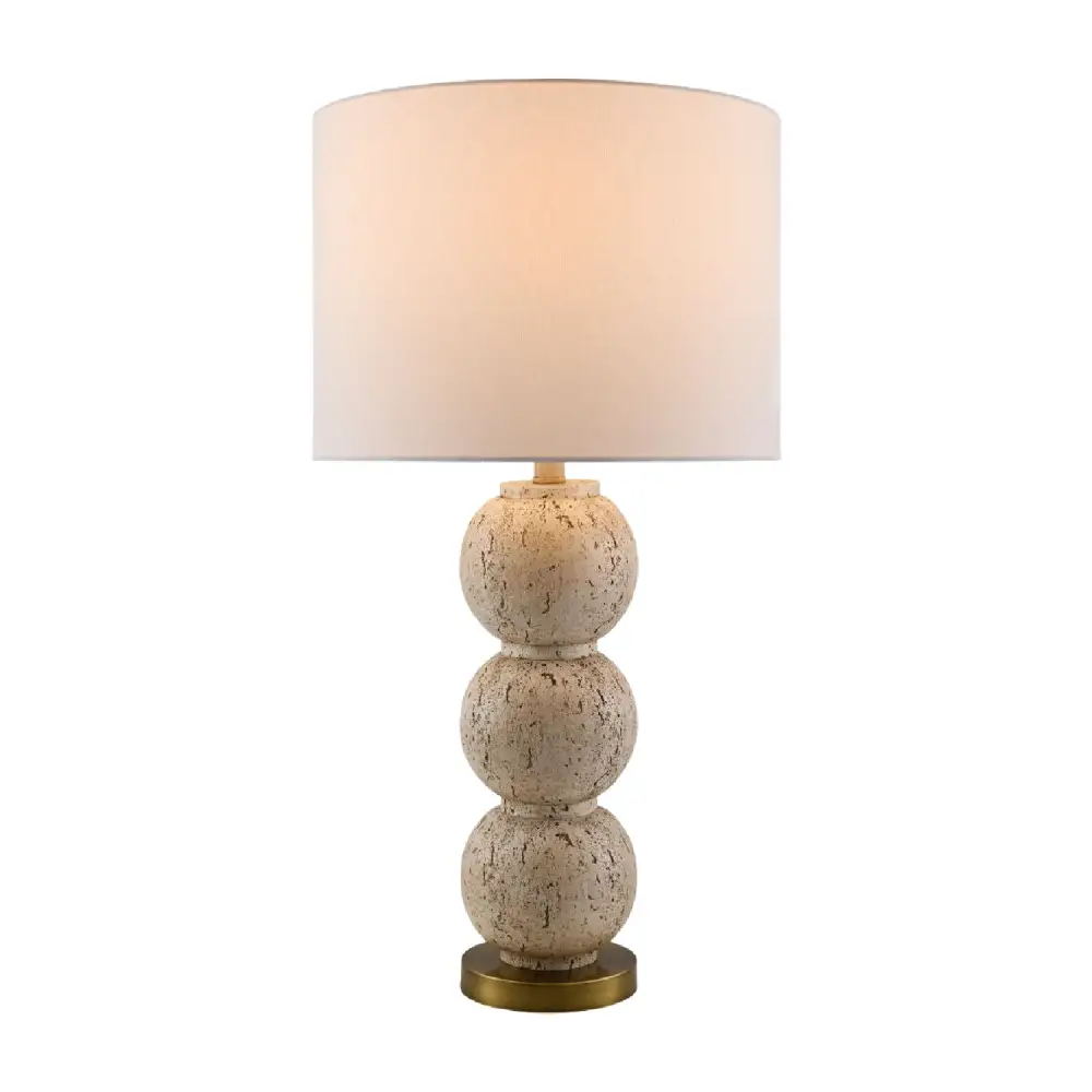 Iron Linen Resin Table Lamp